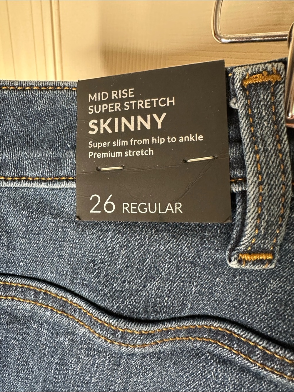 Lane Bryant Mid Rise Super Stretch Skinny Jeans Size 26 Floral Embroidery New - Picture 8 of 11